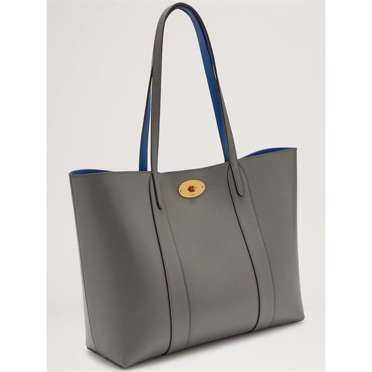 Bayswater Tote Small Classic Grain, Charcoal - Mulberry 